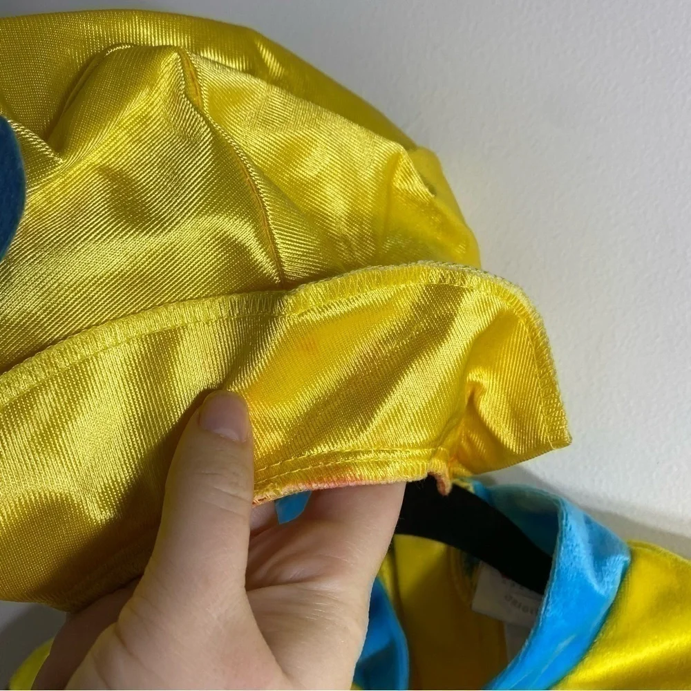 Disney Jojo’s Circus Clown Costume XS 4/5 Halloween Dress Up Play Hat Yellow